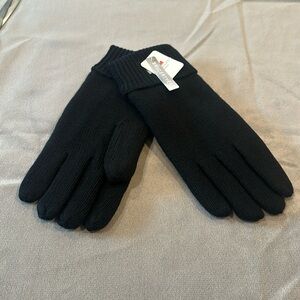 Brand New BruceRiver Black wool Gloves
